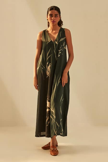 Kharakapas Twilight Floral Print Jumpsuit 
