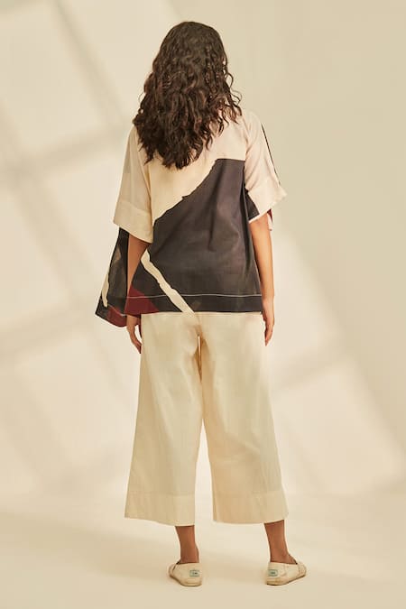 Kharakapas Abba Abstract Print Shrug 