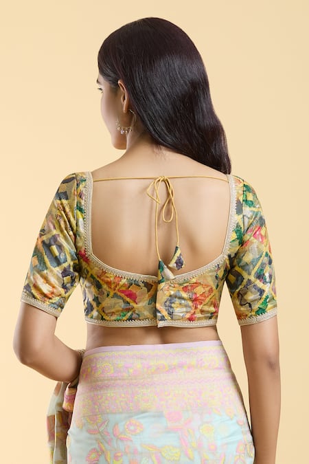 Naintara Bajaj Lace Detailed Blouse 