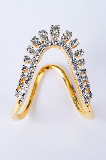 Sica Jewellery Cubic Zirconia Embellished Vanki Ring 