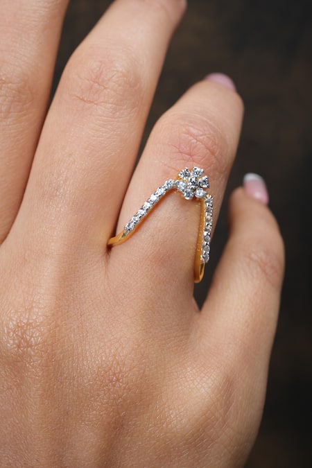 Buy_Sica Jewellery_Silver Plated Crystals Cubic Zirconia Studded Vanki Ring _Online_at_Aza_Fashions