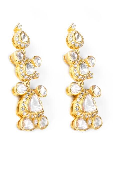 Shop Sica Jewellery Yellow Imitation Diamonds Moissanite Polki Stone Embellished Choker Necklace Set Online at Aza Fashions Shop_Sica Jewellery_Yellow Imitation Diamonds Moissanite Polki Stone Embellished Choker Necklace Set _Online_at_Aza_Fashions