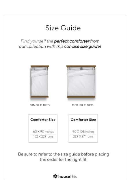 House This_Yellow 100% Cotton, Polyfill Printed Sanchi Ethnic Motif Single Comforter_at_Aza_Fashions