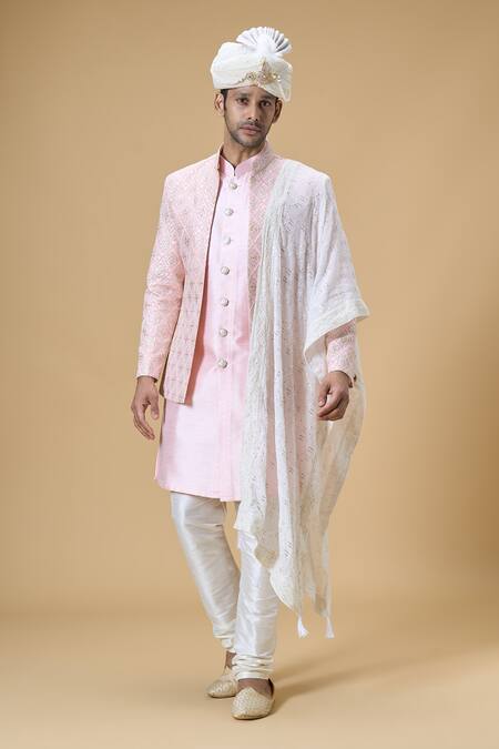 Buy Arihant Rai Sinha Off White Sequins, Embroidery Geometric Pattern Dupatta And Safa Set Online at Aza Fashions Buy_Arihant Rai Sinha_Off White Sequins, Embroidery Geometric Pattern Dupatta And Safa Set_Online_at_Aza_Fashions