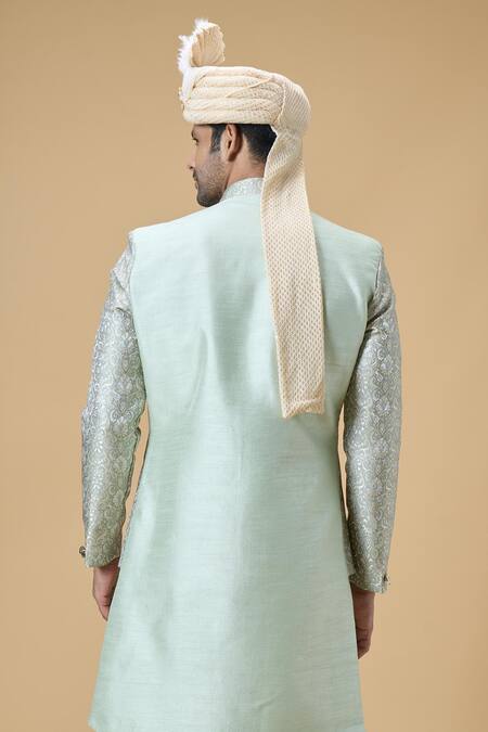Shop_Arihant Rai Sinha_Beige Sequins, Embroidery Safa