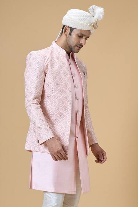 Buy_Arihant Rai Sinha_Off White Sequins, Embroidery And Thread Safa