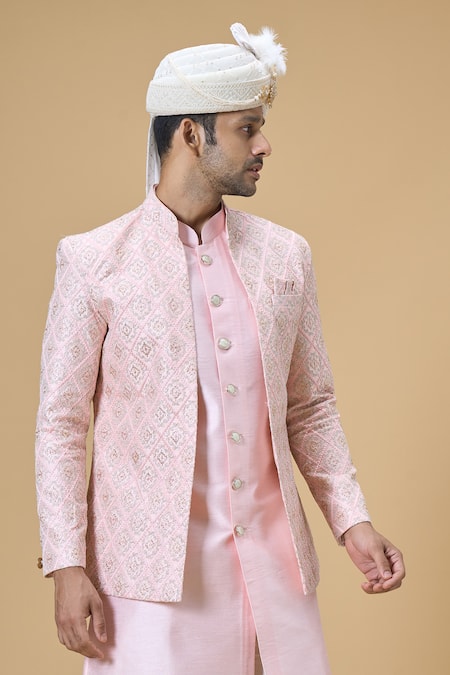 Arihant Rai Sinha Off White Sequins, Embroidery Georgette Safa at Aza Fashions Arihant Rai Sinha_Off White Sequins, Embroidery Georgette Safa_at_Aza_Fashions