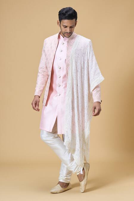 Shop Arihant Rai Sinha Off White Sequins, Embroidery Dupatta at Aza Fashions Shop_Arihant Rai Sinha_Off White Sequins, Embroidery Dupatta_at_Aza_Fashions