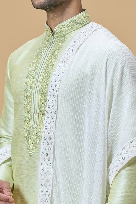 Buy Arihant Rai Sinha Off White Sequins, Embroidery Georgette And Thread Dupatta Online at Aza Fashions Buy_Arihant Rai Sinha_Off White Sequins, Embroidery Georgette And Thread Dupatta_Online_at_Aza_Fashions
