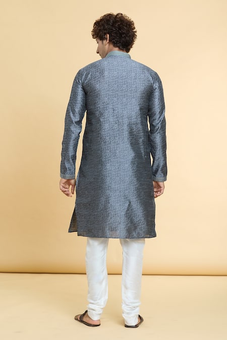 Arihant Rai Sinha Floral Jaal Woven Kurta With Churidar 