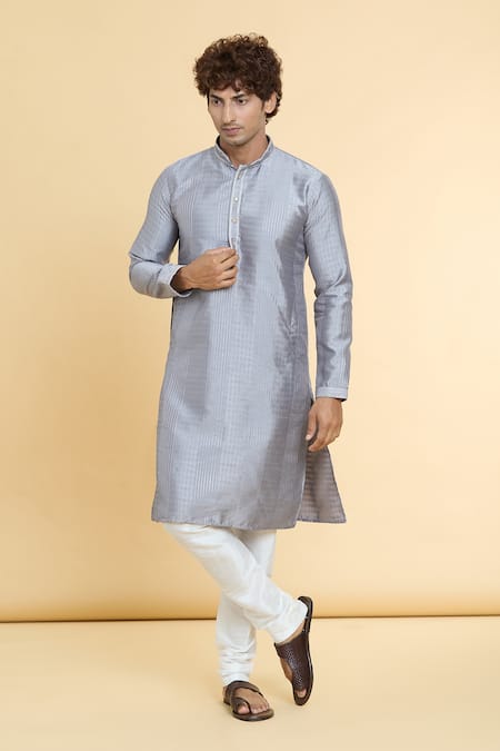 Arihant Rai Sinha Geometric Sequined Woven Kurta 