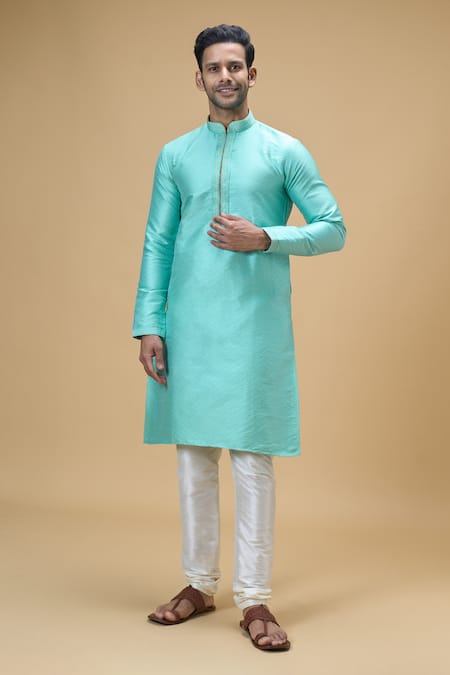 Arihant Rai Sinha Checkered Woven Kurta 