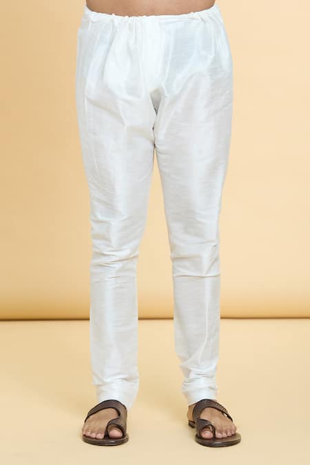 Buy_Arihant Rai Sinha_Grey Jacquard, Silk, Brocade Tonal Checkered Woven Kurta 