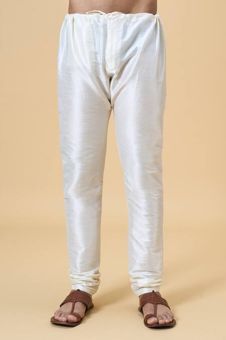 Buy Arihant Rai Sinha Cream Silk Embroidery Floral Placket Kurta With Churidar Buy_Arihant Rai Sinha_Cream Silk Embroidery Floral Placket Kurta With Churidar