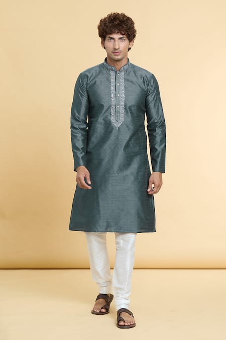 Arihant Rai Sinha Straight Floral Mandala Pattern Kurta 