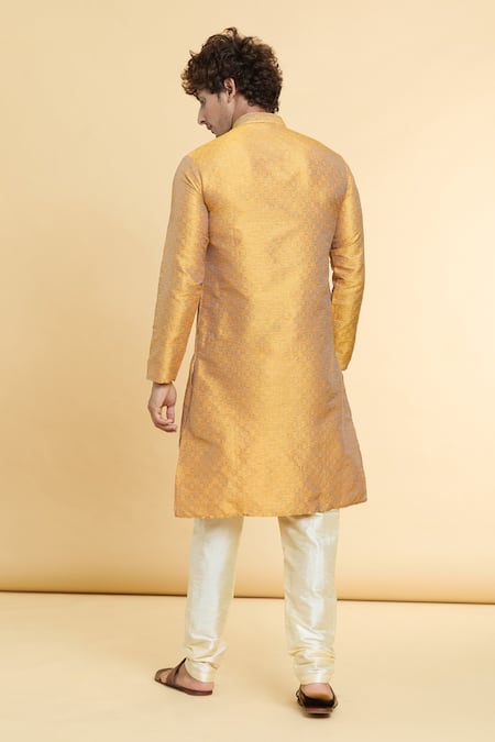 Arihant Rai Sinha Floral Geometric Pattern Kurta With Churidar 