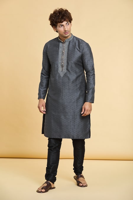 Arihant Rai Sinha Floral Blossom Pattern Kurta 