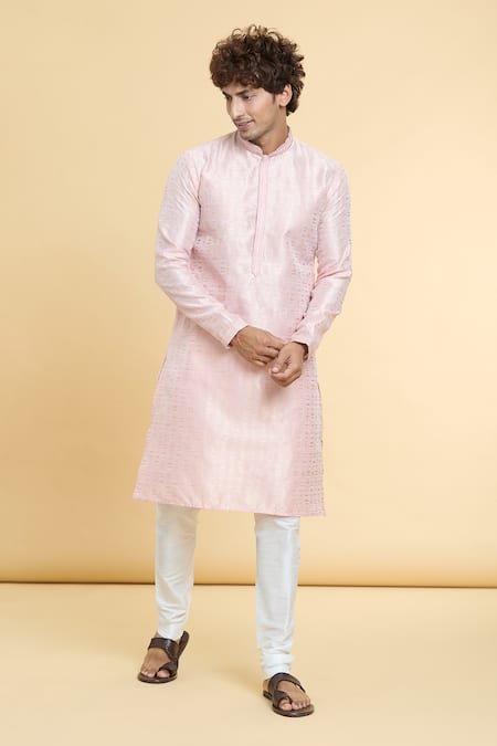 Arihant Rai Sinha Floret Art Woven Kurta With Churidar 