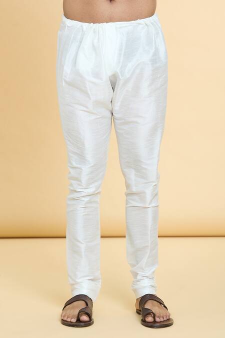 Buy_Arihant Rai Sinha_Grey Jacquard, Silk Embroidery Gullista Woven Kurta With Churidar 