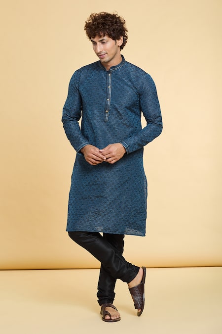 Arihant Rai Sinha Quad Blossom Woven Kurta 