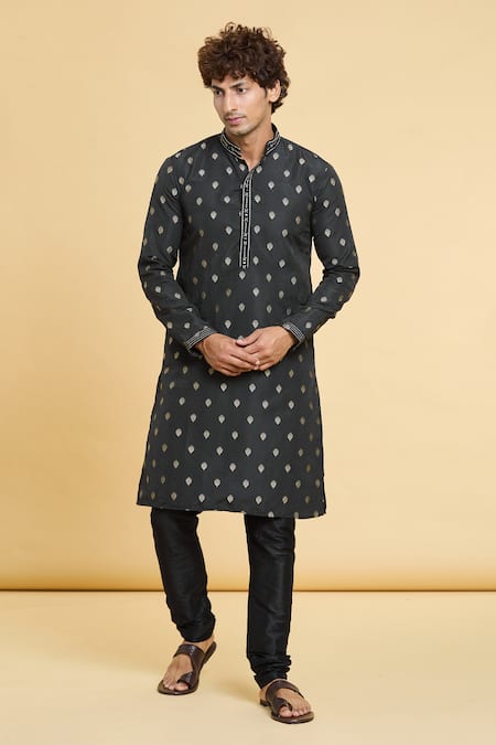 Arihant Rai Sinha Sunrise Flora Woven Kurta 