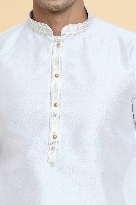 Shop Arihant Rai Sinha Pink Jacquard, Silk, Cotton Crest Flora Woven Kurta With Churidar Online at Aza Fashions Shop_Arihant Rai Sinha_Pink Jacquard, Silk, Cotton Crest Flora Woven Kurta With Churidar _Online_at_Aza_Fashions