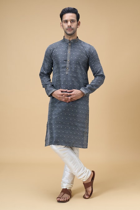 Arihant Rai Sinha Spade Flora Woven Kurta 