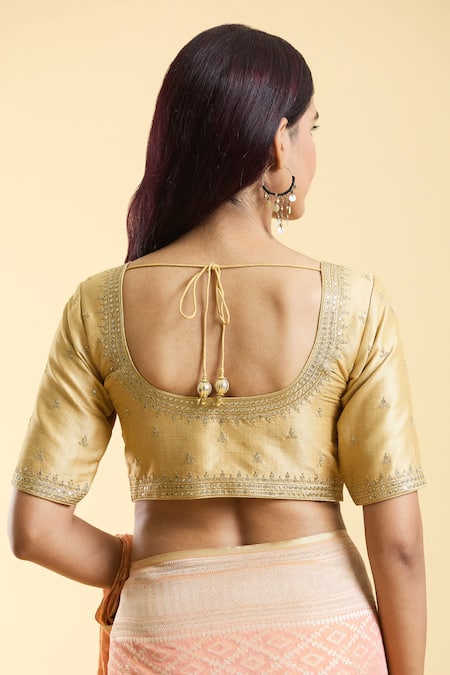 Samyukta Singhania Ditsy Blossom Embroidered Blouse 