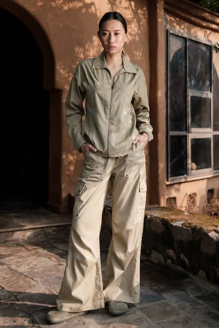 The Terra Tribe Solid Organic Cotton Parachute Trousers 