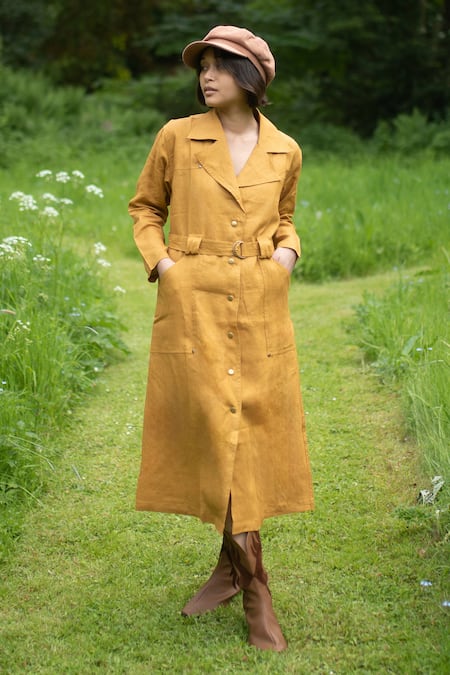 The Terra Tribe Summer Plain Trench Jacket 