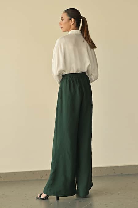 Buy Somya Goyal White Paper Silk Embroidered Pvc Chord Collar Cord Shift Shirt Buy_Somya Goyal_White Paper Silk Embroidered Pvc Chord Collar Cord Shift Shirt