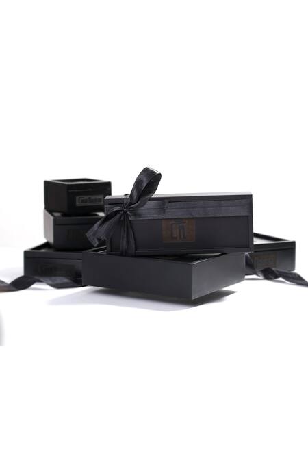 Shop_Cosa Nostraa_Gold Embroidery Lotus Bloom Carved 7 Pcs Buttons_Online_at_Aza_Fashions