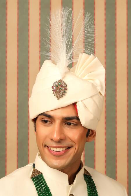 Cosa Nostraa_Gold Peacock Power Kalangi _Online_at_Aza_Fashions