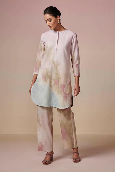 Dressfolk Abstract Digital Pattern Kurta & Pant Set 