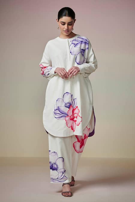 Dressfolk Lily Lane Floral Print Kurta & Pant Set 