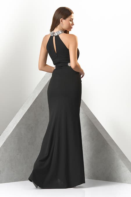 Eli Bitton Mirror Hand Embroidered Gown 