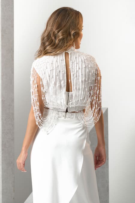 Eli Bitton Hand Embroidered Top With Pant 