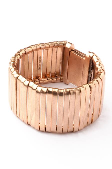 Suhani Pittie Gold Plated Galactic Shield Cuff Bracelet Online at Aza Fashions Suhani Pittie_Gold Plated Galactic Shield Cuff Bracelet _Online_at_Aza_Fashions