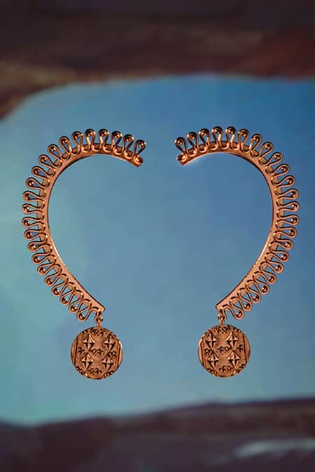 Suhani Pittie Gold Plated Flow Of Nile Ear Cuffs 