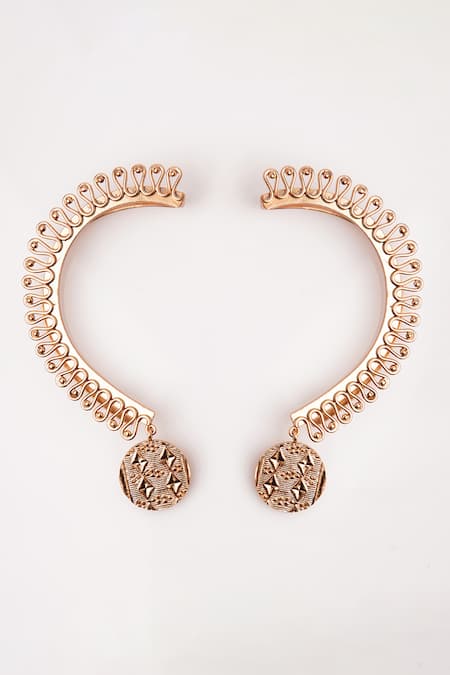 Shop Suhani Pittie Gold Plated Flow Of Nile Ear Cuffs at Aza Fashions Shop_Suhani Pittie_Gold Plated Flow Of Nile Ear Cuffs _at_Aza_Fashions