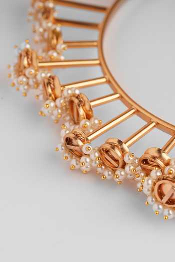 Suhani Pittie Gold Plated Pearl Bunch Sensational Choker Online at Aza Fashions Suhani Pittie_Gold Plated Pearl Bunch Sensational Choker _Online_at_Aza_Fashions