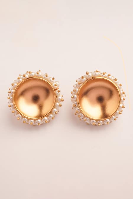 Suhani Pittie Deity Jhallar Pearl Embellished Earrings 