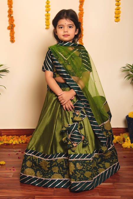 POMCHA JAIPUR Idika Floral Print Lehenga Set 