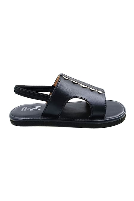 The Madras Trunk Black Trex Prism Strap Sandals at Aza Fashions The Madras Trunk_Black Trex Prism Strap Sandals _at_Aza_Fashions
