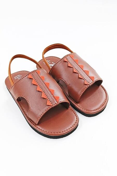 The Madras Trunk Brown Trex Rhino Prism Strap Sandals Online at Aza Fashions The Madras Trunk_Brown Trex Rhino Prism Strap Sandals _Online_at_Aza_Fashions