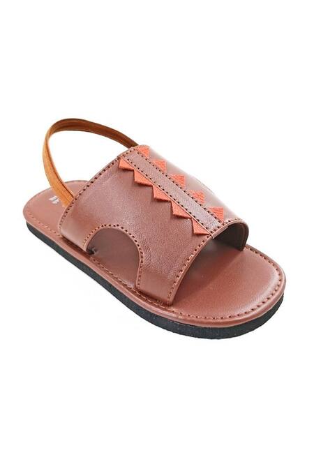 Buy The Madras Trunk Brown Trex Rhino Prism Strap Sandals Online at Aza Fashions Buy_The Madras Trunk_Brown Trex Rhino Prism Strap Sandals _Online_at_Aza_Fashions