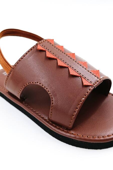 Shop The Madras Trunk Brown Trex Rhino Prism Strap Sandals Online at Aza Fashions Shop_The Madras Trunk_Brown Trex Rhino Prism Strap Sandals _Online_at_Aza_Fashions