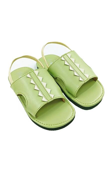 The Madras Trunk Green Trex Sphinx Prism Strap Sandals Online at Aza Fashions The Madras Trunk_Green Trex Sphinx Prism Strap Sandals _Online_at_Aza_Fashions