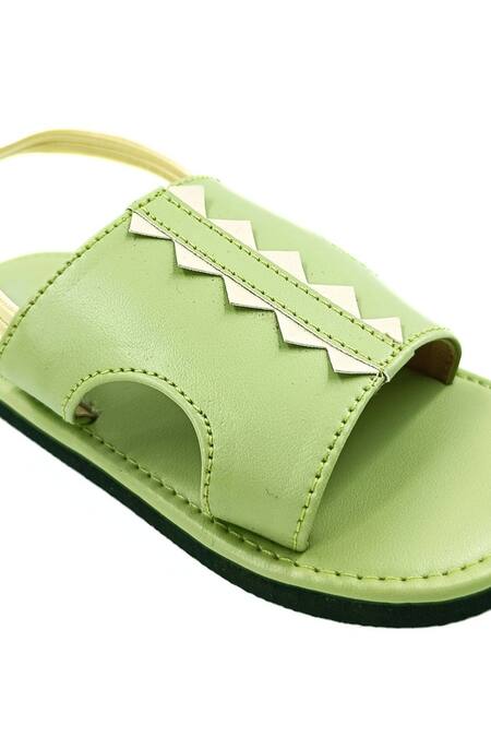 Shop The Madras Trunk Green Trex Sphinx Prism Strap Sandals Online at Aza Fashions Shop_The Madras Trunk_Green Trex Sphinx Prism Strap Sandals _Online_at_Aza_Fashions