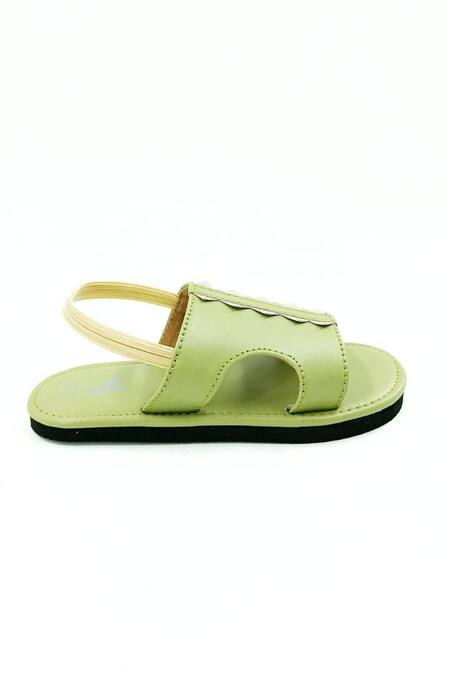 The Madras Trunk Green Trex Sphinx Prism Strap Sandals at Aza Fashions The Madras Trunk_Green Trex Sphinx Prism Strap Sandals _at_Aza_Fashions